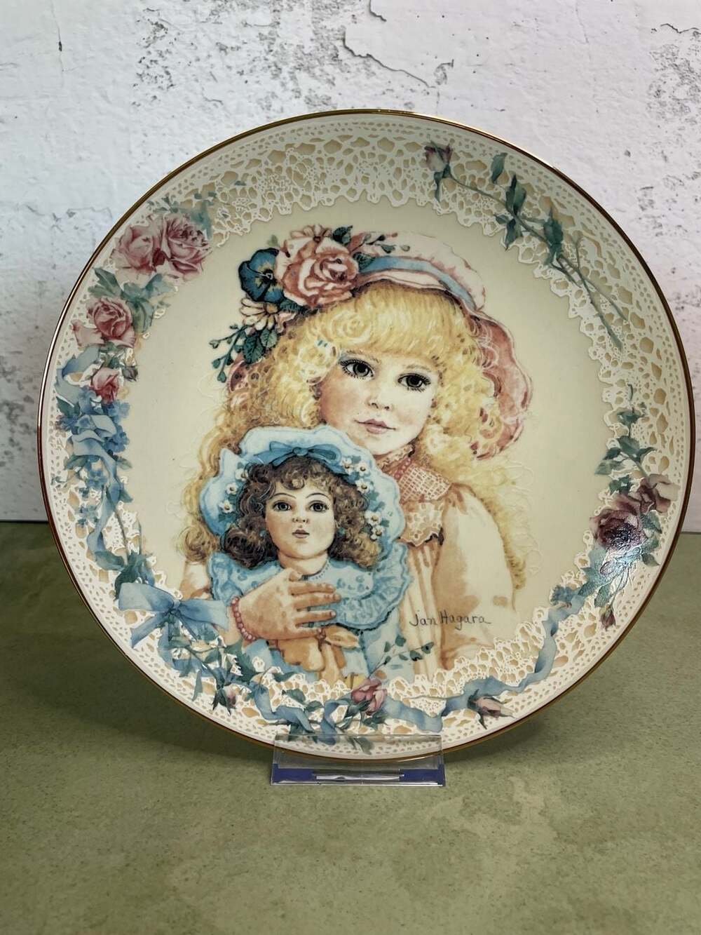 The Hamilton Collection Jan Hagara Cathy Dear to My Heart Collector Plate